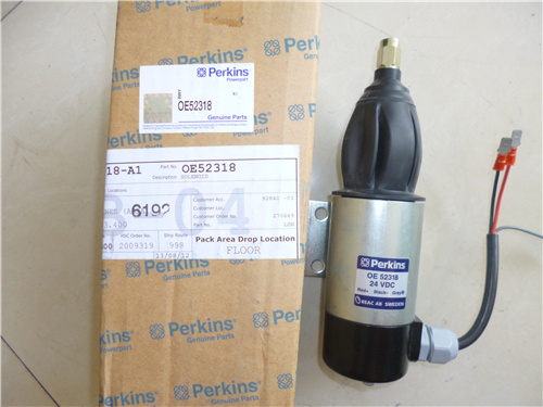 Perkins 4012柴油發(fā)動機發(fā)電機589/91電磁停機閥